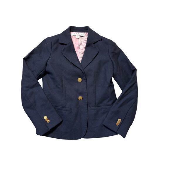 Brooks Brothers Fleece boys Blazer size 6; Navy Blue w/ Gold buttons; Classic - Picture 1 of 11